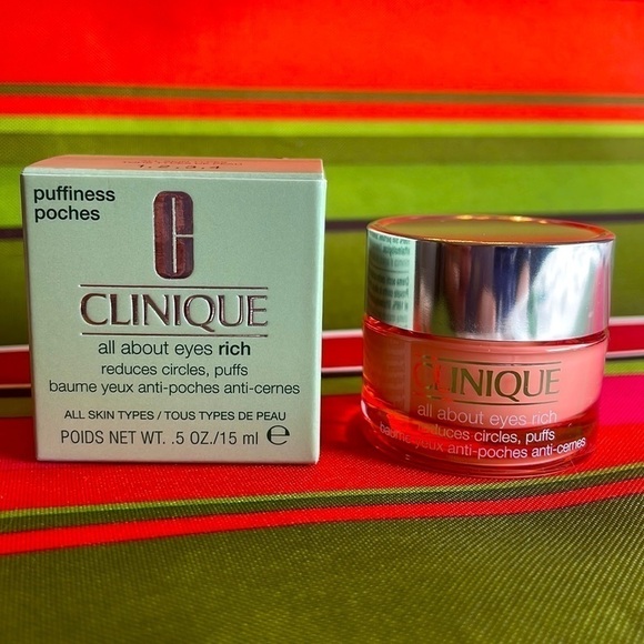 Brand New Clinique All About Eyes Rich Eye Cream Undereye Circles Shadows - Picture 2 of 10
